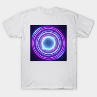 Bright Colorful Glowing Circles T-Shirt